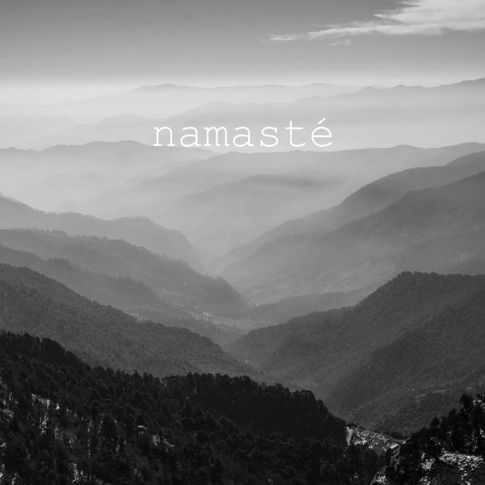 Namasté monochrome | reproduction sur toile