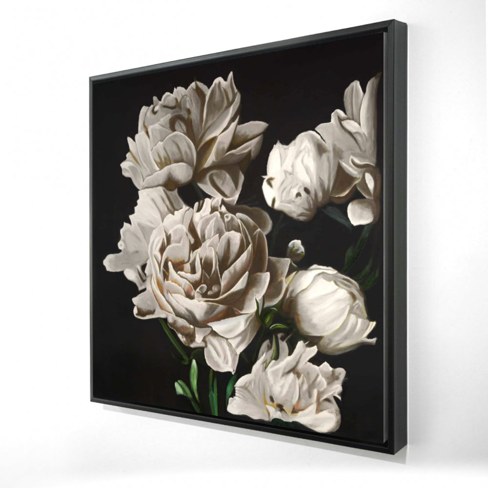 Pivoines beige | reproduction sur toile