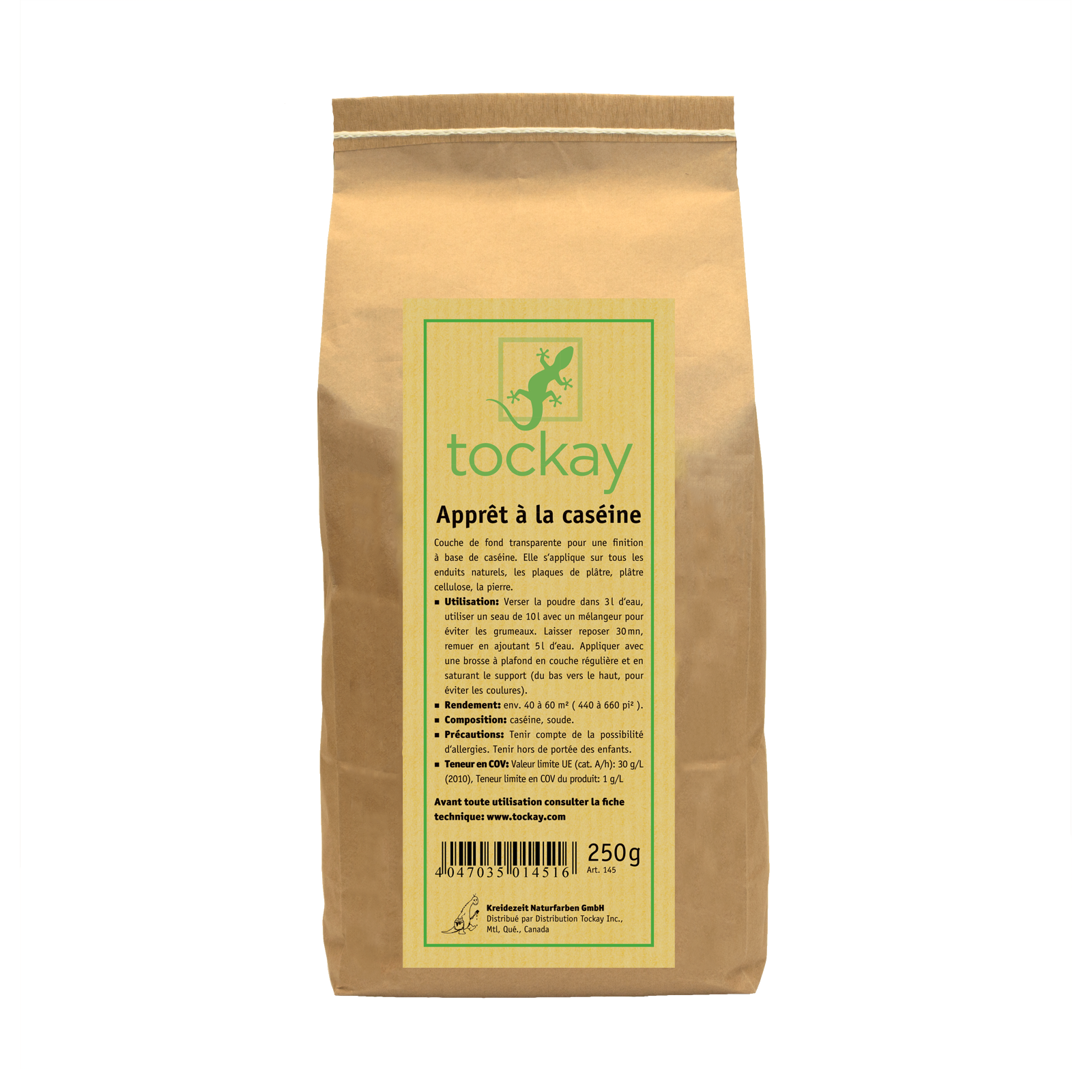 Apprêt à la caséine Tockay 250g